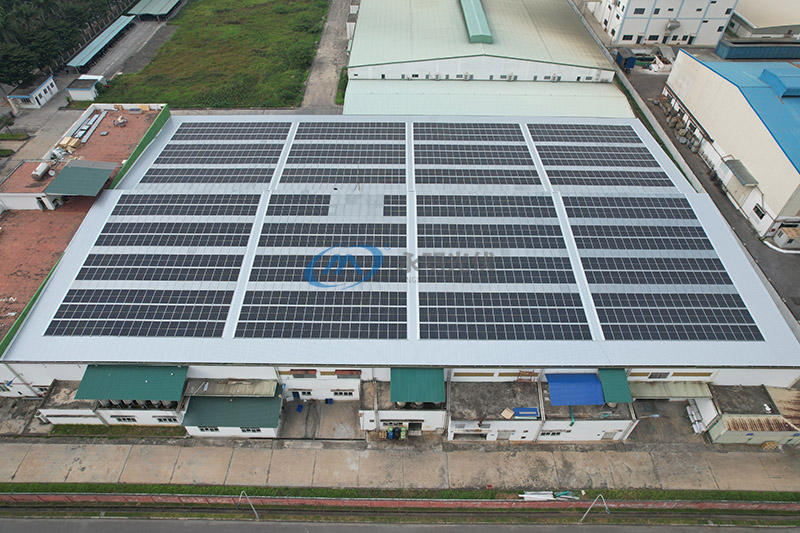 胡連電子(越南)責任有限公司675.99KW光伏發(fā)電站