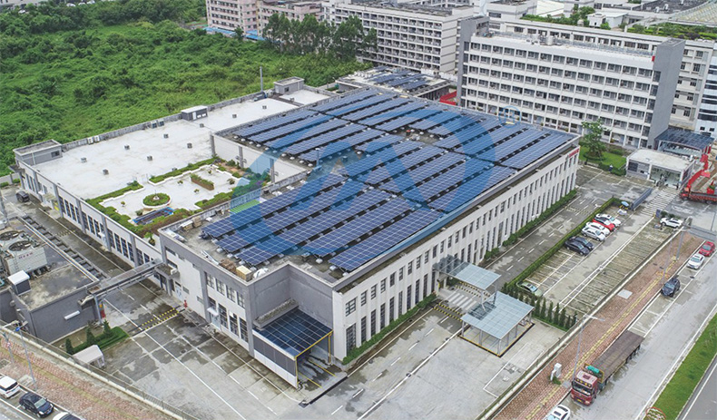 東莞博世激光儀器設(shè)備有限公司643KW光伏發(fā)電