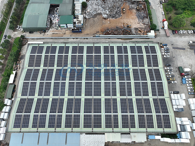 東莞茂盈五金科技有限公司1990KW光伏發(fā)電站 